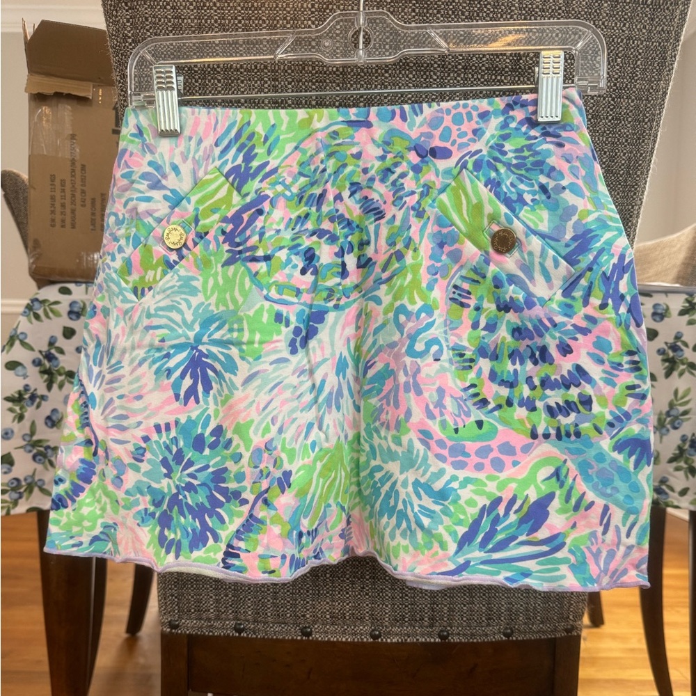 Lilly Pulitzer Multicolor Tropical Print Skirt
